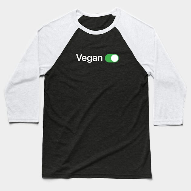 Vegan mode is ON Baseball T-Shirt by Koyaanisqatsian